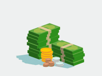 Gif animé monnaie
